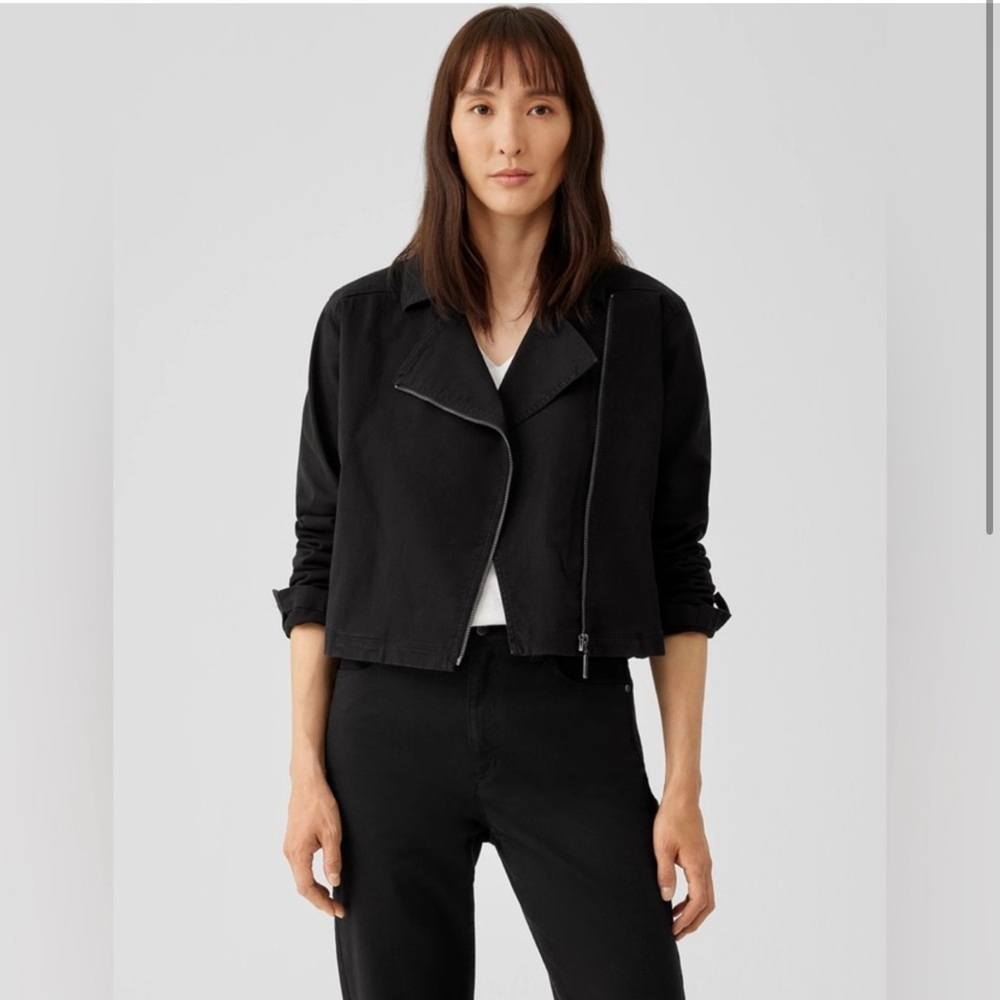 Eileen fisher short rider jacket